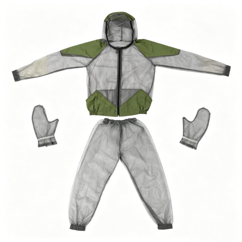Fishing Gloves - Outdoor Mosquito Repellent Suit Mesh Hooded