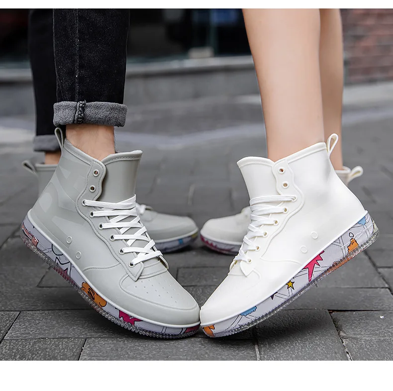 Men Rain Boots Fashion Trendy  - огляд і ціна Fishing Boots