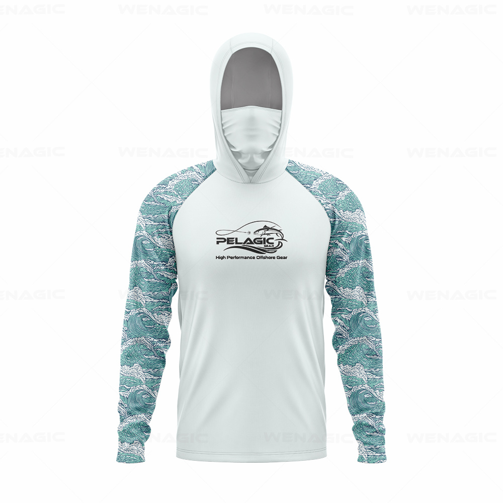 pelagic gear Men Hood Fishing  - огляд і ціна Fishing Shirt Uv Protection