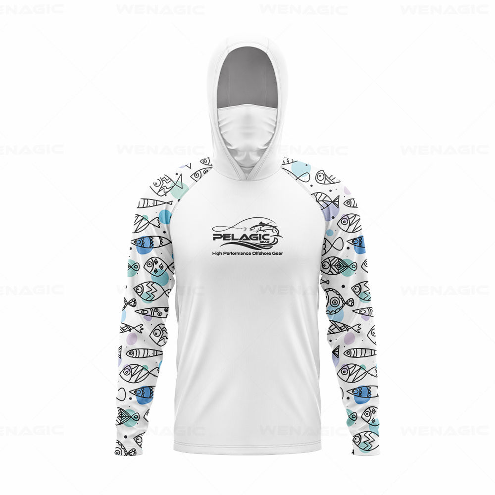 pelagic gear Men Hood Fishing  - огляд і ціна Fishing Shirt Uv Protection