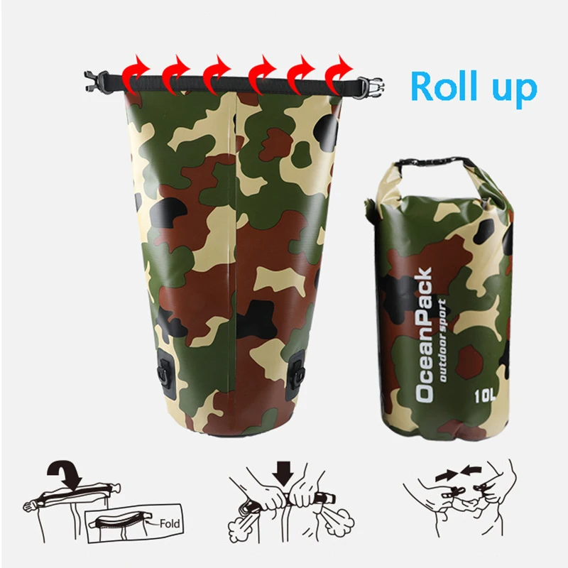 Waterproof Dry Bag Camouflage  - огляд і ціна Fishing Bag Waterproof