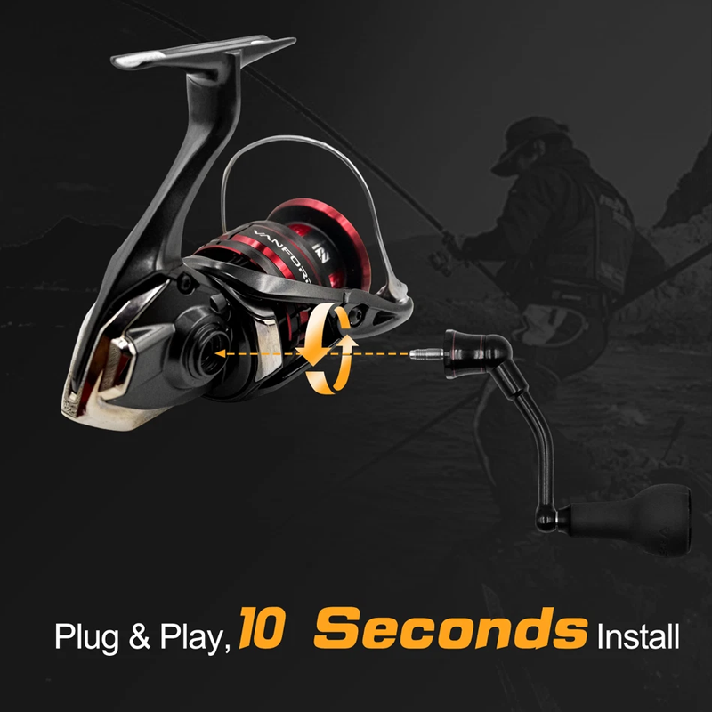 63mm Spinning Handle with TPE  - огляд і ціна Daiwa Reel Fuego