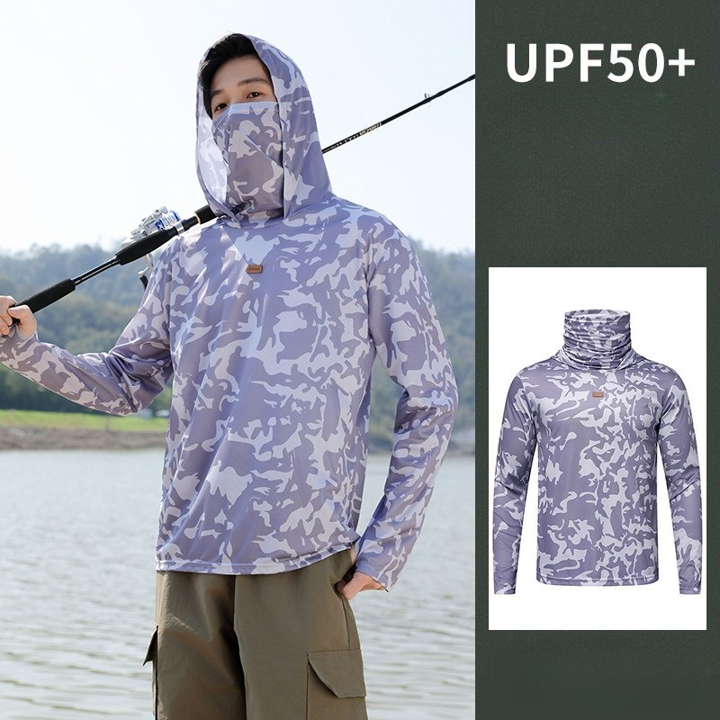 Fishing Shirt Hooded Men Sunsc - огляд і ціна Fishing Shirt Uv Protection