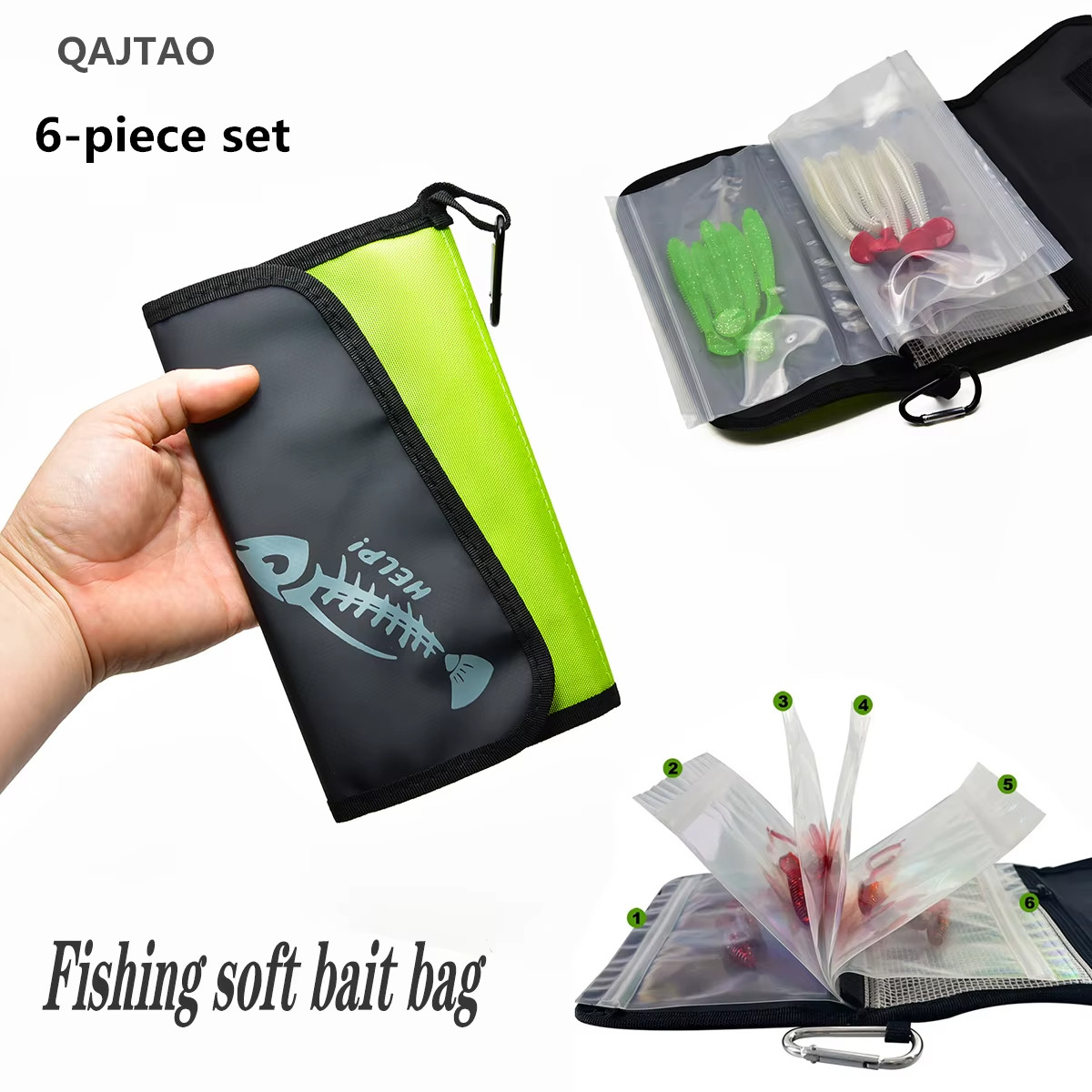 QAJTAO Luya Fake Bait Bag Soft - огляд і ціна Fishing Bag Waterproof